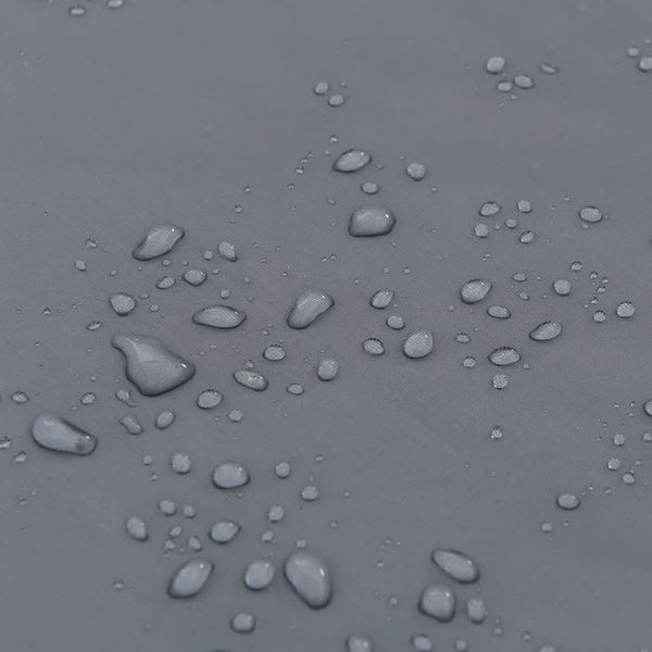 Regenponcho mit Kapuze Grau/Orange 223x145cm
