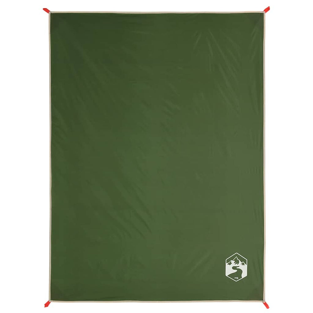 Grüne Picknickdecke mit Heringen 205x155cm
