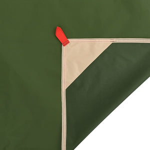 Grüne Picknickdecke mit Heringen 205x155cm