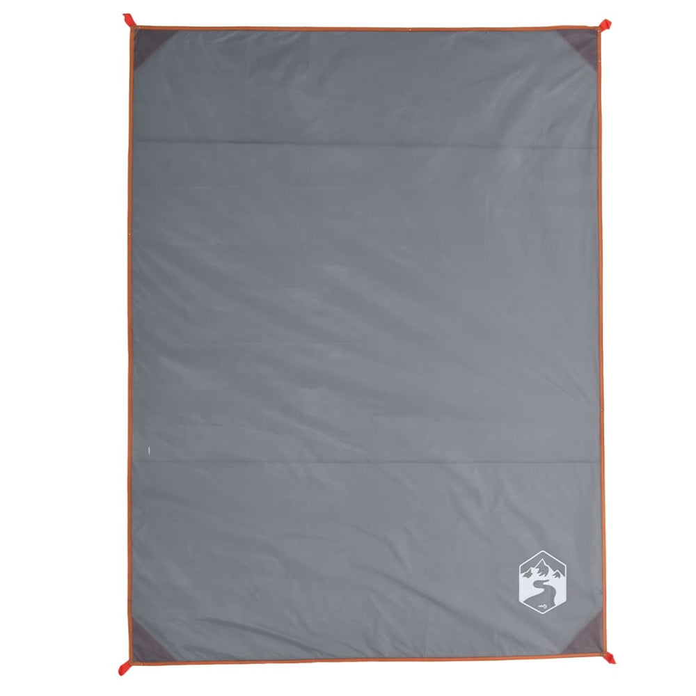 Picknickdecke mit Heringen Grau/Orange 205x155cm