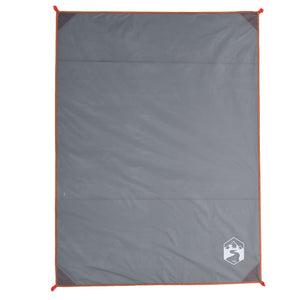 Picknickdecke mit Heringen Grau/Orange 205x155cm