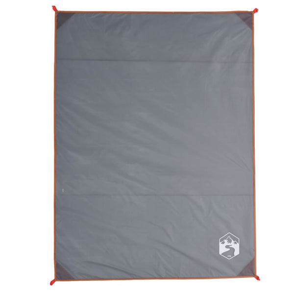 Picknickdecke mit Heringen Grau/Orange 205x155cm