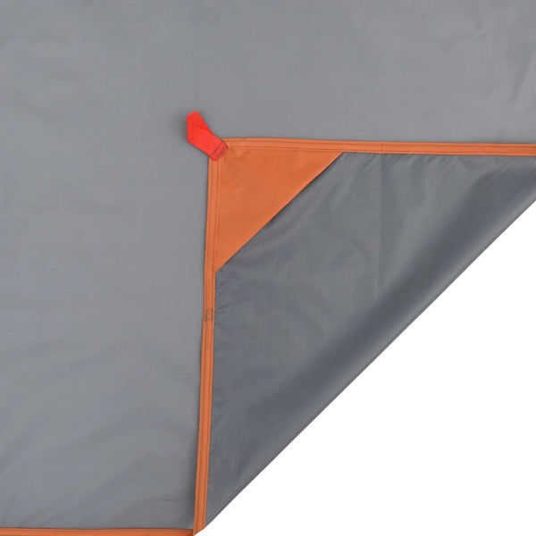 Picknickdecke mit Heringen Grau/Orange 205x155cm