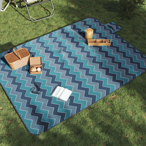 Faltbare Picknickdecke Blau 200x150 cm