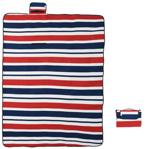 Faltbare Picknickdecke Rot Blau 200x150 cm