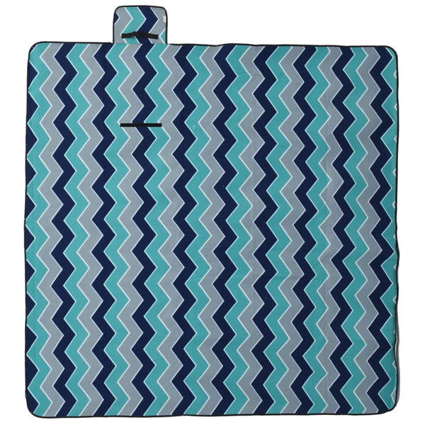 Faltbare Picknickdecke Blau 200x200 cm
