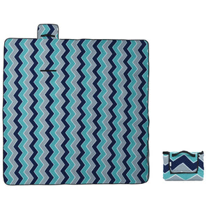 Faltbare Picknickdecke Blau 200x200 cm