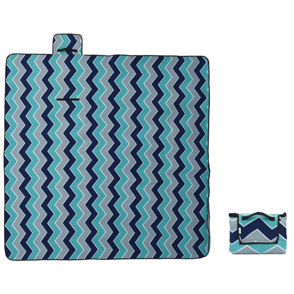 Faltbare Picknickdecke Blau 200x200 cm