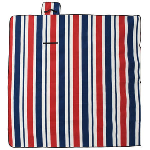 Faltbare Picknickdecke Rot Blau 200x200 cm