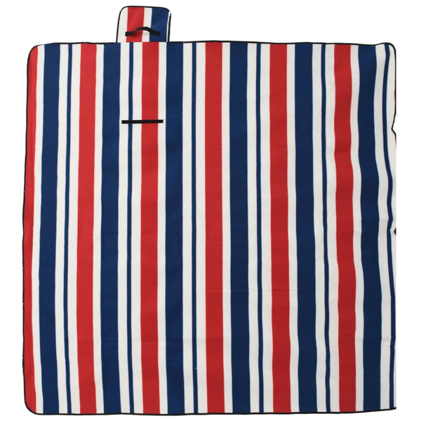 Faltbare Picknickdecke Rot Blau 200x200 cm