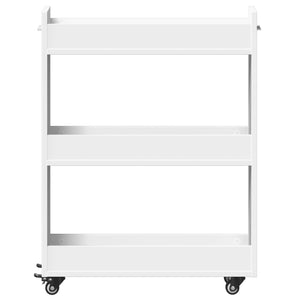 Rollbarer Schrank Weiß 60x22x79 cm