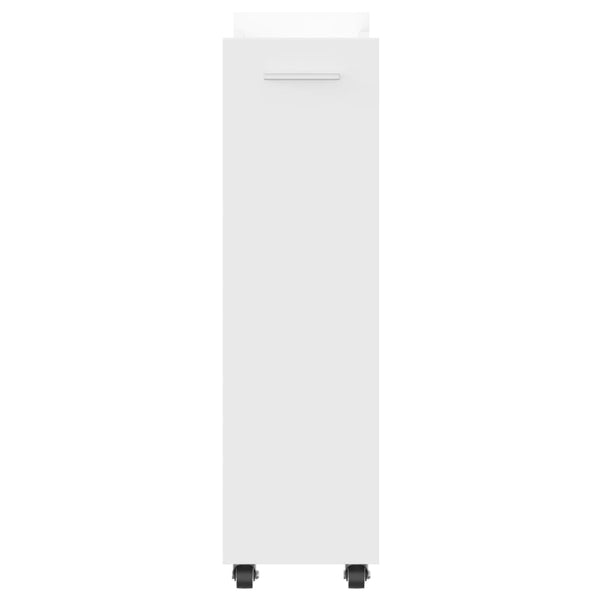 Rollbarer Schrank Weiß 60x22x79 cm