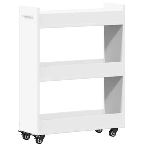 Rollbarer Schrank Weiß 60x22x79 cm