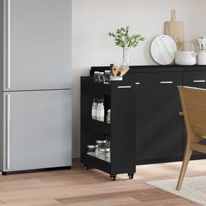 Schwarzer Rollschrank 60x22x79 cm