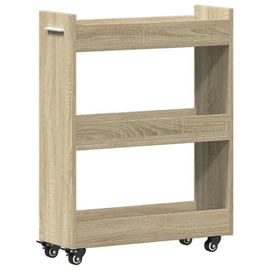 Rollbarer Schrank Sonoma-Eiche 60x22x79 cm