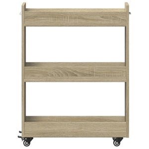 Rollbarer Schrank Sonoma-Eiche 60x22x79 cm