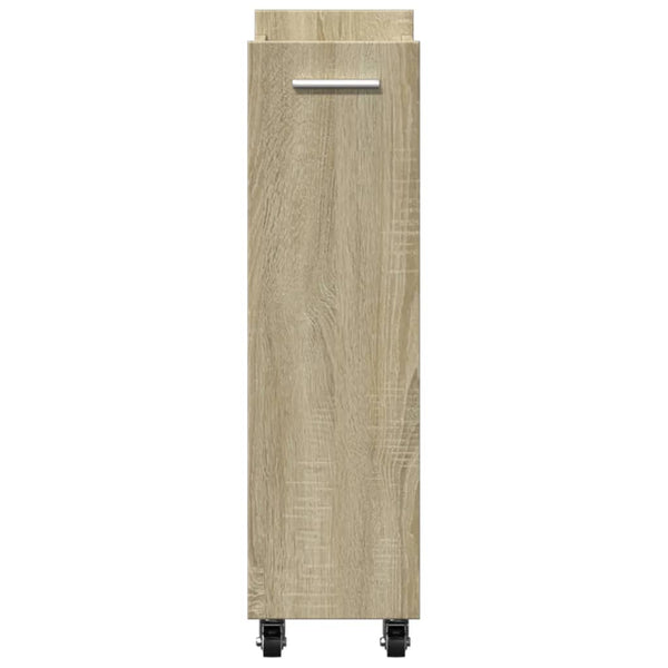 Rollbarer Schrank Sonoma-Eiche 60x22x79 cm