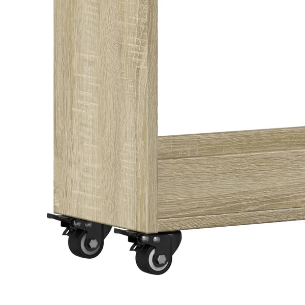 Rollbarer Schrank Sonoma-Eiche 60x22x79 cm