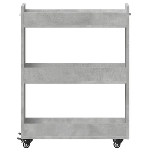 Rollbarer Schrank Betongrau 60x22x79 cm