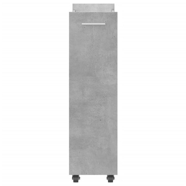 Rollbarer Schrank Betongrau 60x22x79 cm