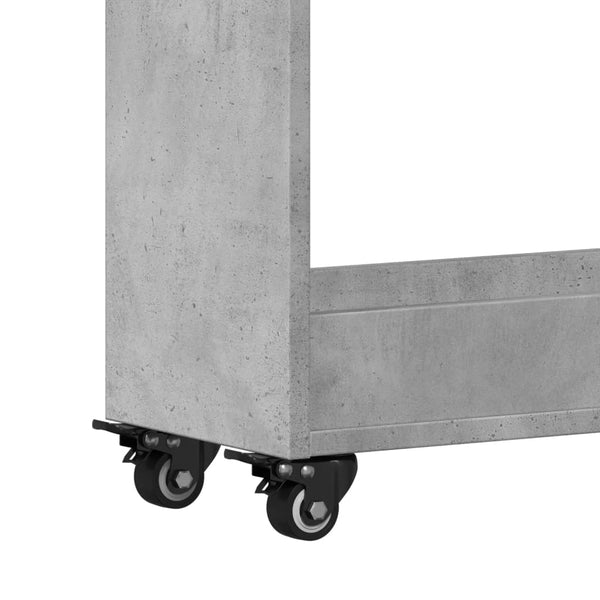 Rollbarer Schrank Betongrau 60x22x79 cm