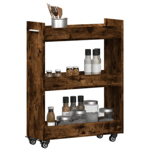 Rollbarer Schrank Räuchereiche 60x22x79 cm