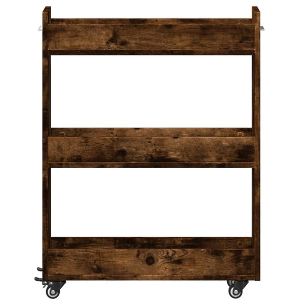 Rollbarer Schrank Räuchereiche 60x22x79 cm