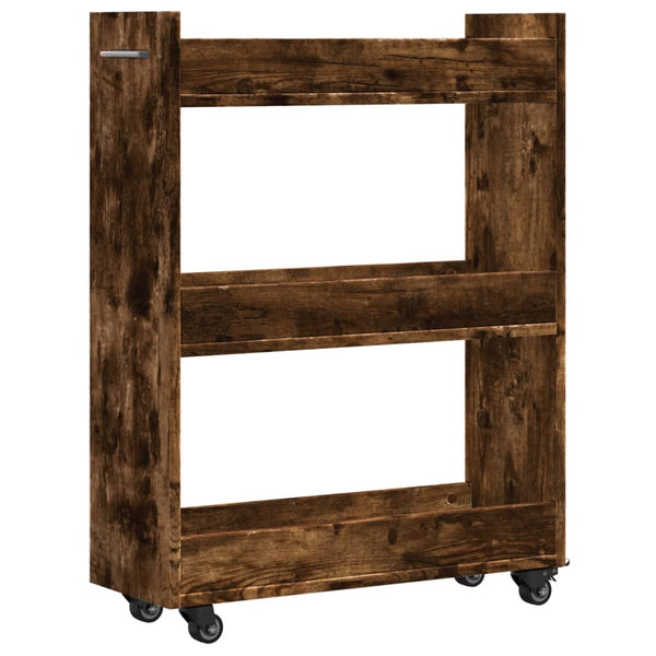 Rollbarer Schrank Räuchereiche 60x22x79 cm