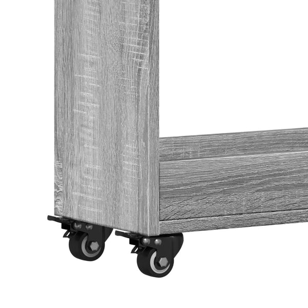 Rollbarer Schrank Grau Sonoma 60x22x79 cm