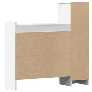 Weißer Schuhschrank mit Schublade, 100,5 cm