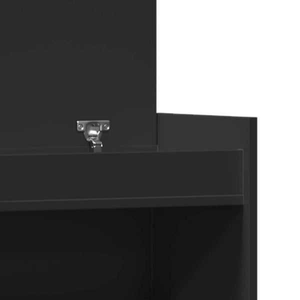 Schuhschrank Schwarz 100,5 cm Holzwerkstoff