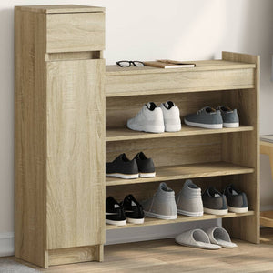 Schuhschrank Sonoma Eiche, 100 cm
