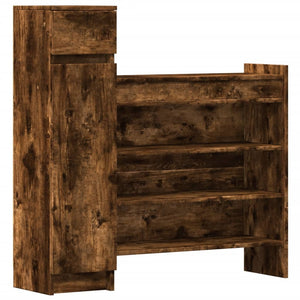 Schuhschrank Räuchereiche Holzwerkstoff