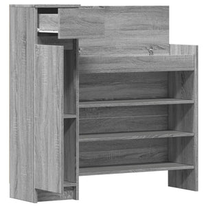 Grauer Schuhschrank Sonoma, 100,5 cm