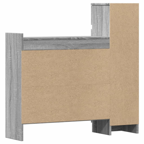 Grauer Schuhschrank Sonoma, 100,5 cm