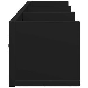 Wandschränke Schwarz 75x18x16,5 cm, 2er-Set