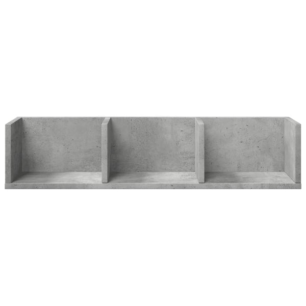 Wandschränke 2er Set Betongrau 75x18x16,5 cm