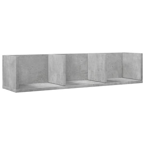 Wandschränke 2er Set Betongrau 75x18x16,5 cm