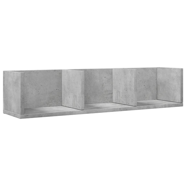 Wandschränke 2er Set Betongrau 75x18x16,5 cm