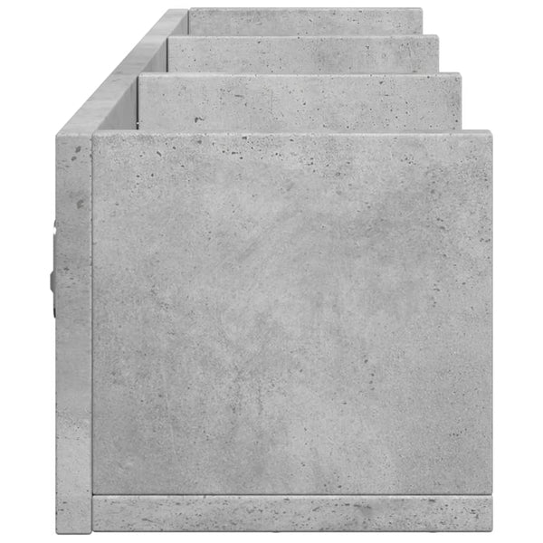 Wandschränke 2er Set Betongrau 75x18x16,5 cm