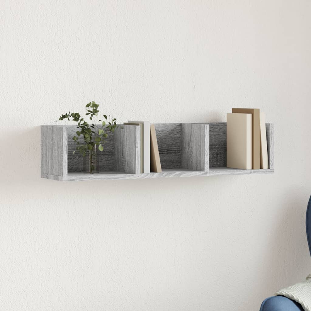 Wandschrank Grau Sonoma-Eiche 75 cm