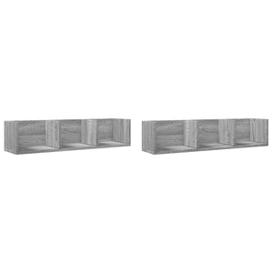 Wandschränke 2er Set Sonoma Eiche 75x18x16,5 cm