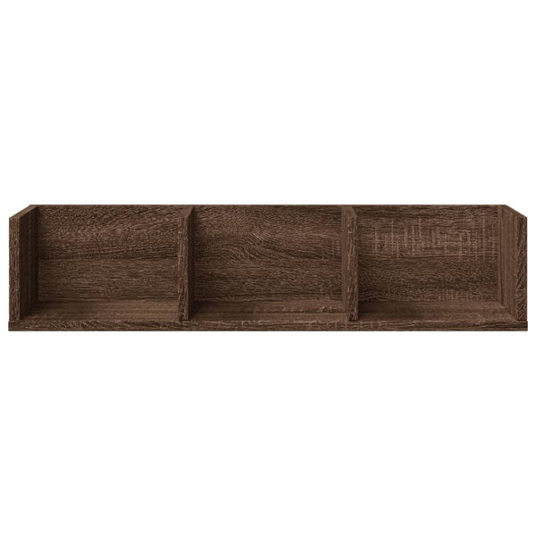 Wandschränke 2er Set Eichenoptik 75x18 cm