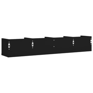Schwarze Wandschränke, 2er-Set