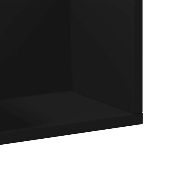 Schwarze Wandschränke, 2er-Set
