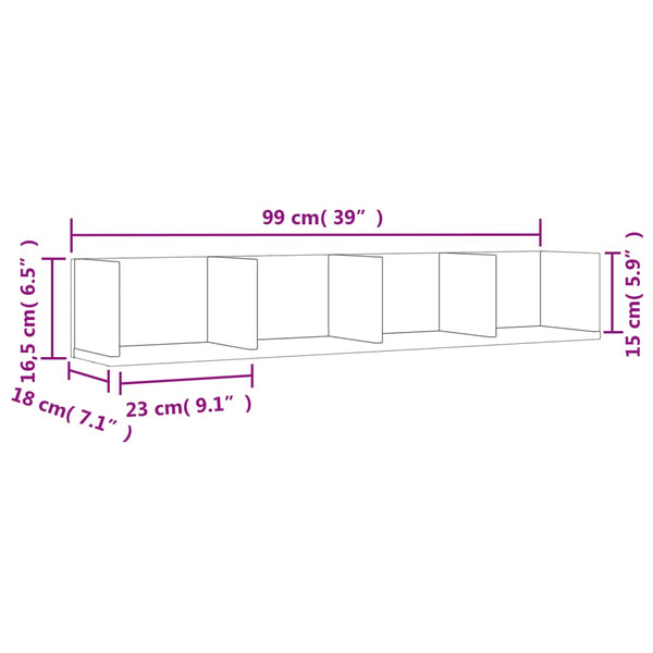 Schwarze Wandschränke, 2er-Set