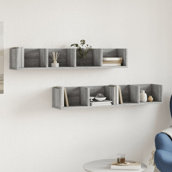 Wandschränke 2er Set Grau Sonoma 99cm