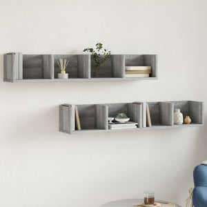 Wandschränke 2er Set Grau Sonoma 99cm