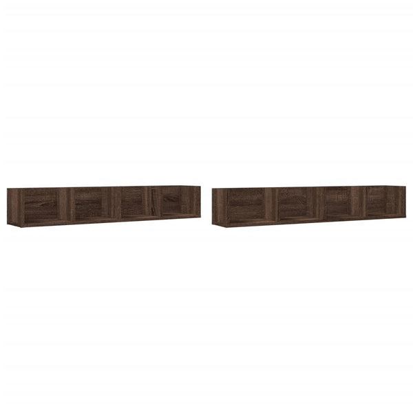 Wandschränke 2er Set Braun Eiche 99cm