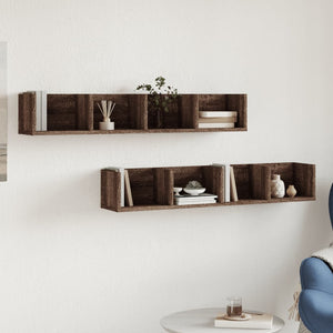 Wandschränke 2er Set Braun Eiche 99cm